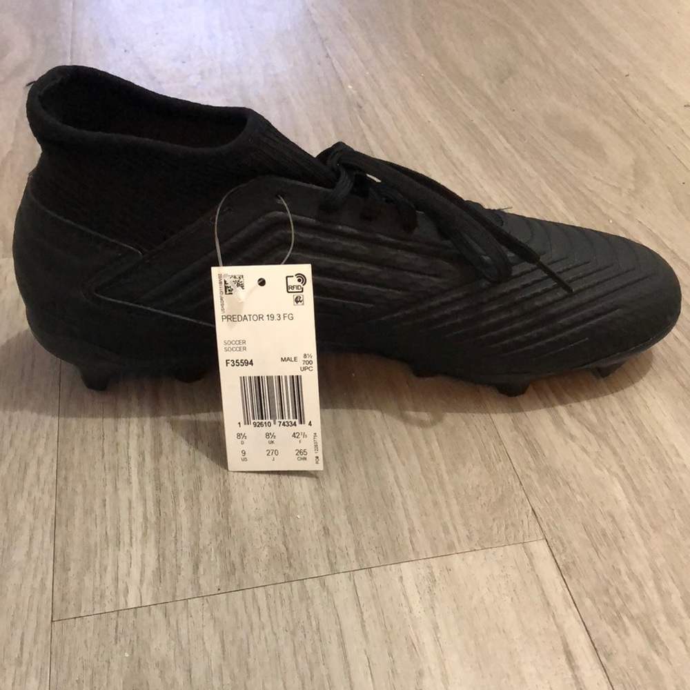 Adidas Predator 19.3 FG soccer cleats.